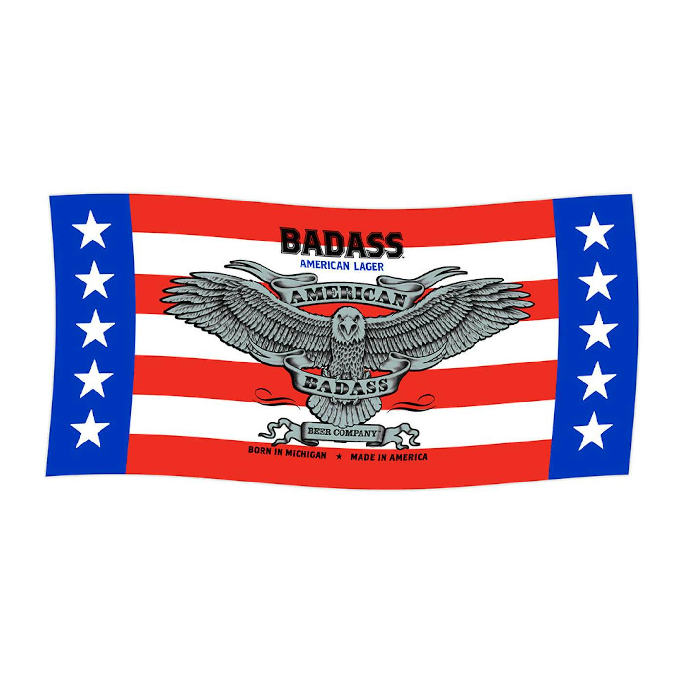 Kid Rock American Badass Flag Beach Towel
