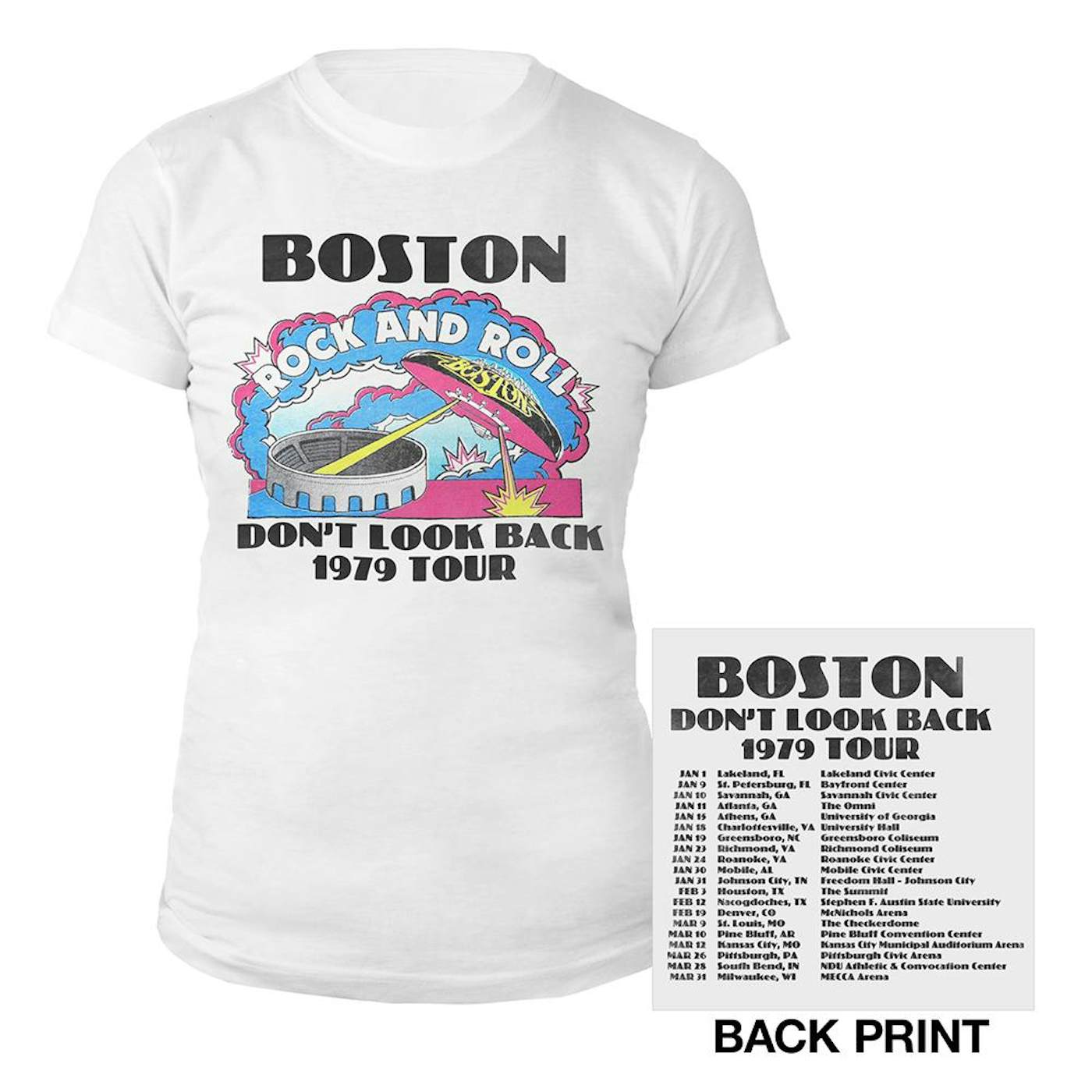 Boston Don't Look Back Vintage Tour Women's T-Shirt