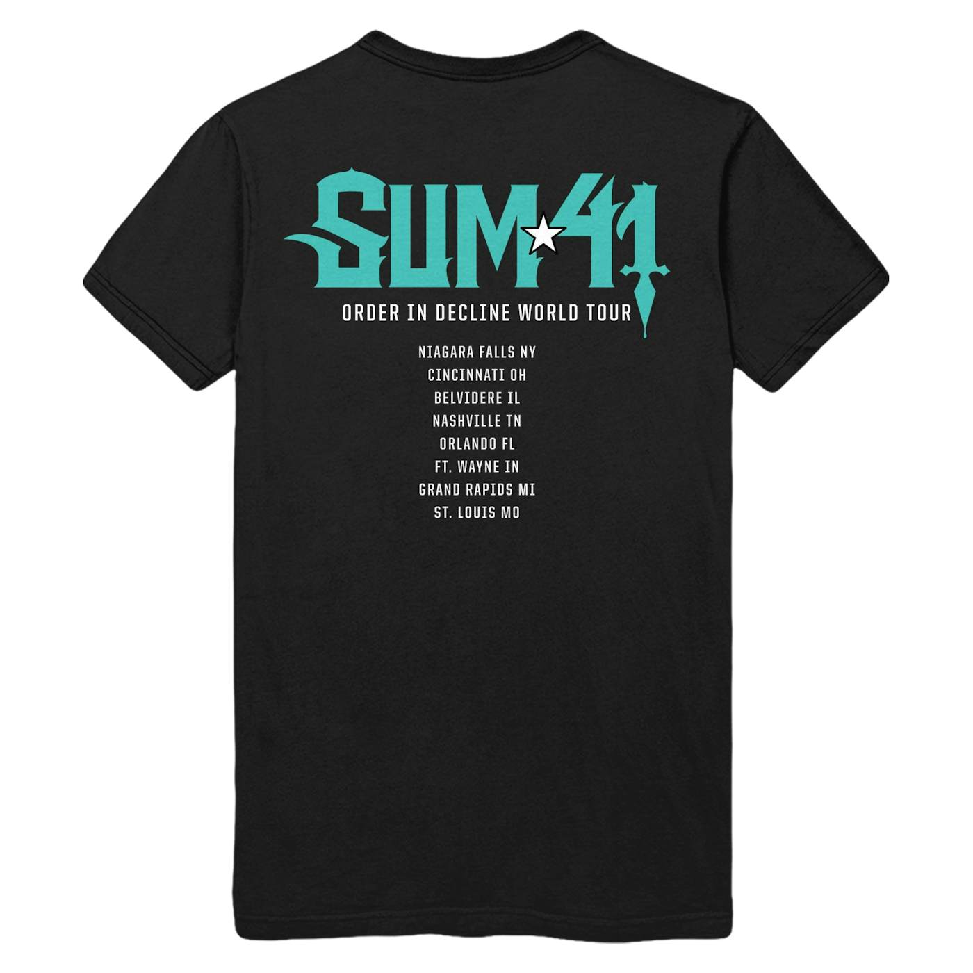 Sum 41 Order In Decline Tour Tee