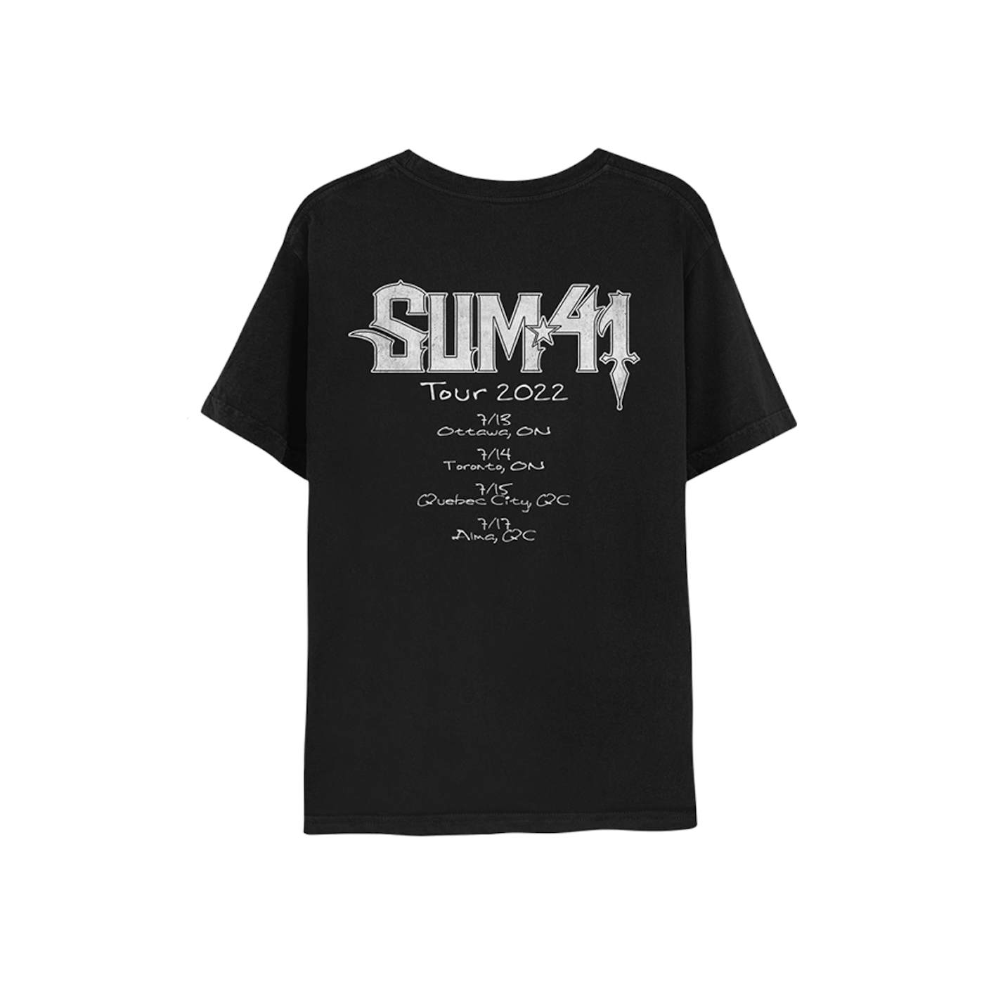 Sum 41 Canada 2022 Black Itin Tee