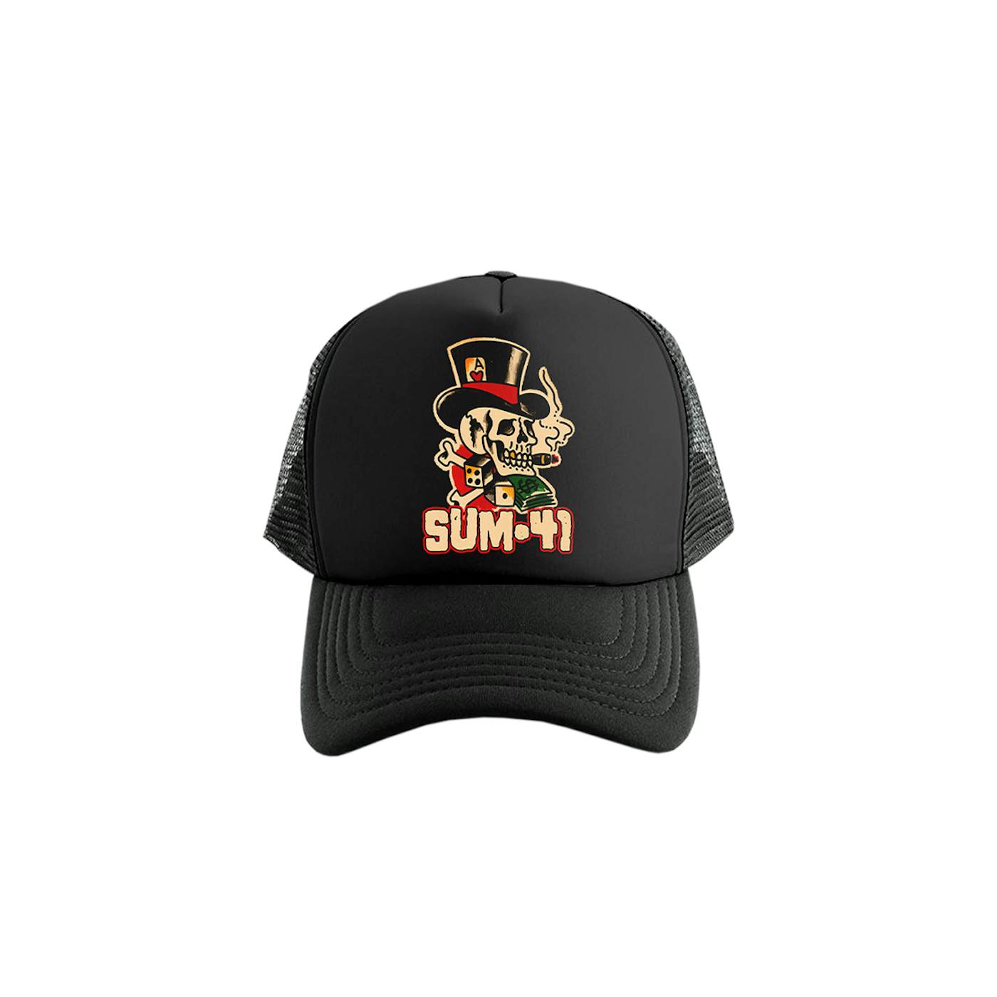 Sum 41 Smoking Skull Trucker Hat
