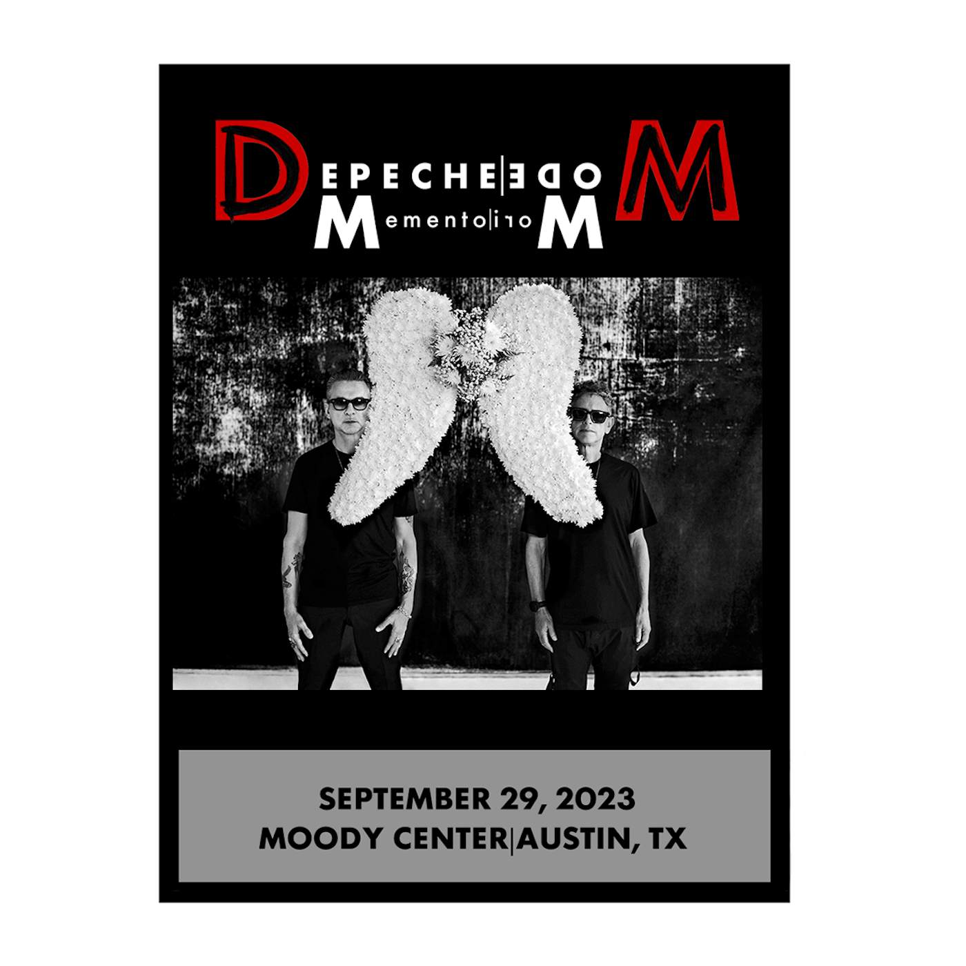 Depeche Mode Memento Mori Tour 2023 Austin Screen Print Poster Limited Edition