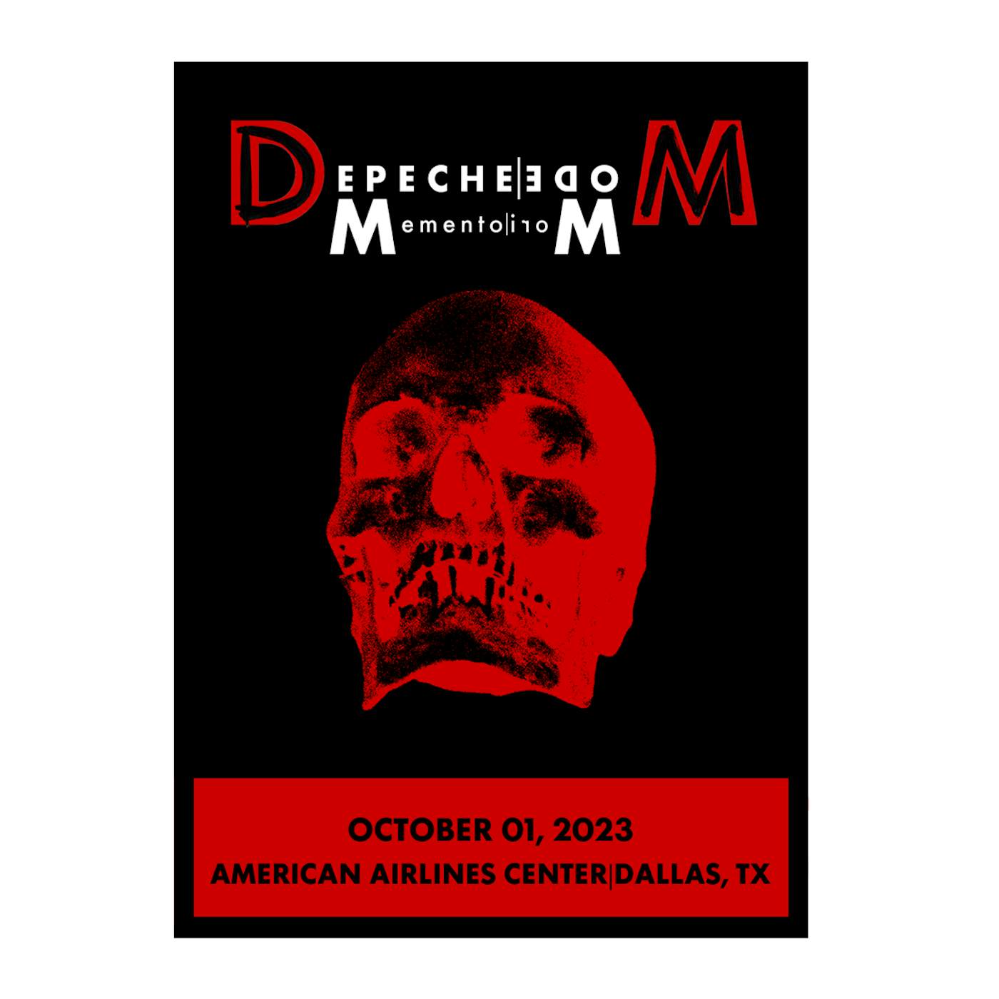 Depeche Mode Memento Mori Tour 2023 Dallas Screen Print Poster Limited Edition