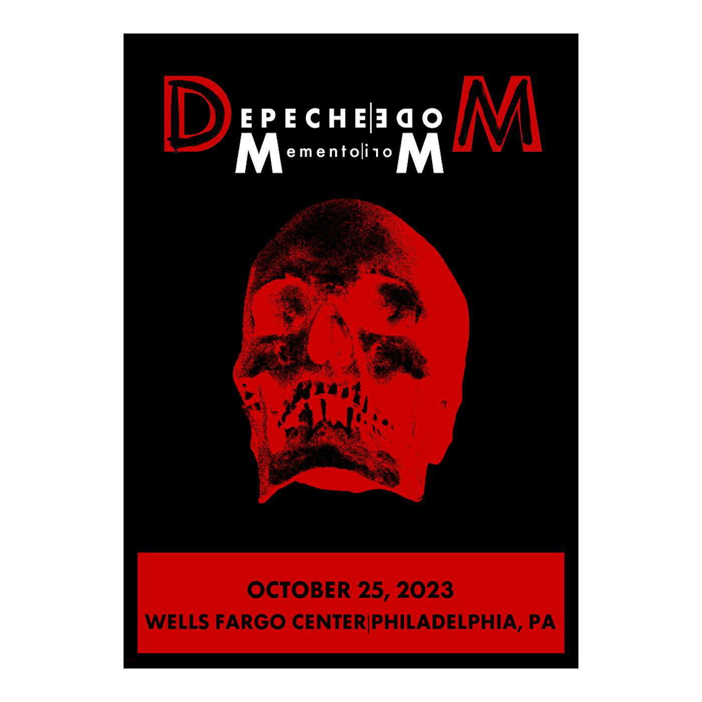 Depeche Mode Memento Mori Tour 2023 Philadelphia Screen Print Poster Limited Edition