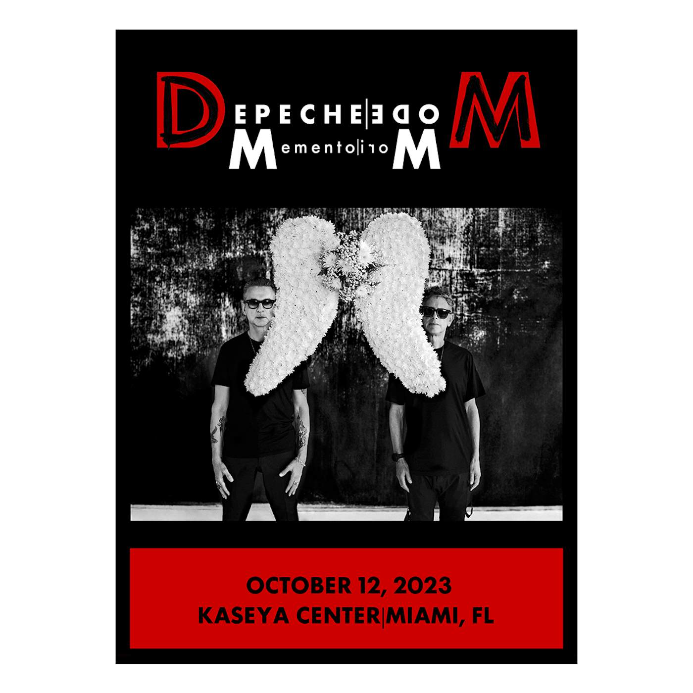 Depeche Mode Memento Mori Tour 2023 Miami Screen Print Poster Limited Edition