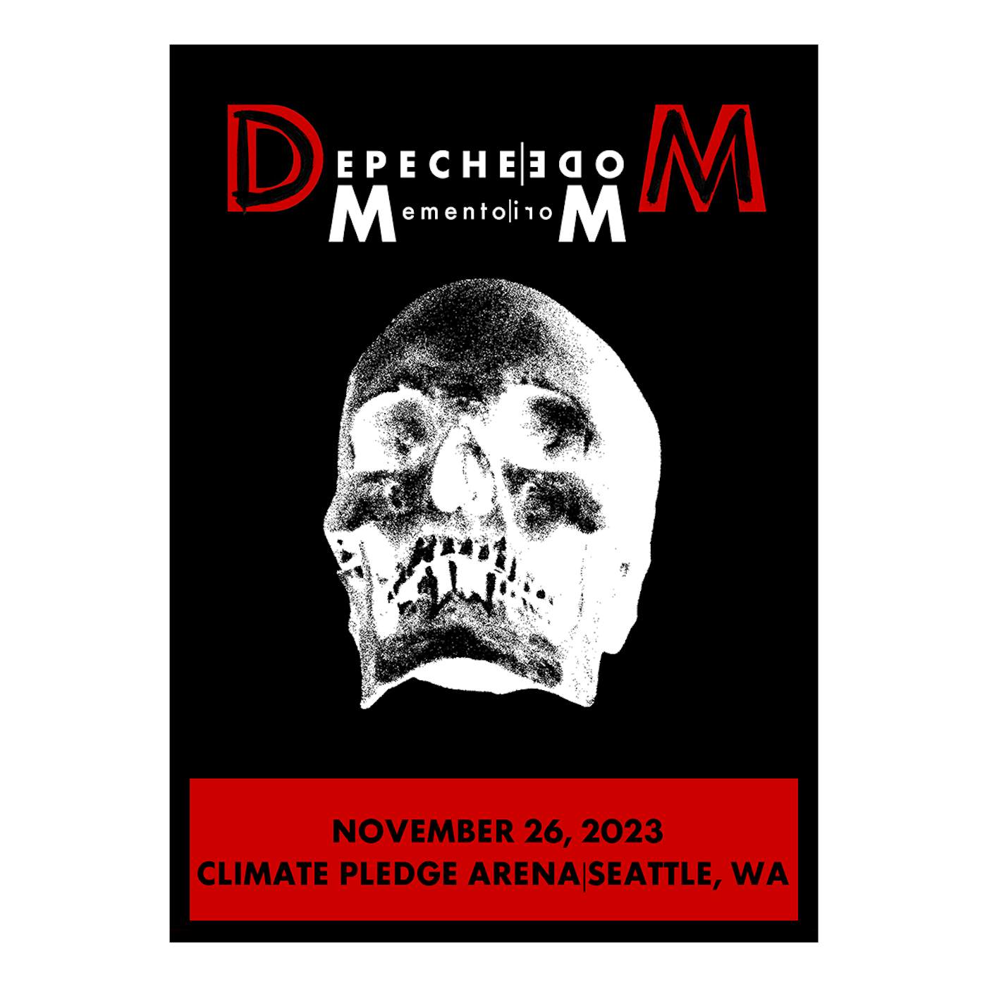 Depeche Mode Memento Mori Tour 2023 Seattle Screen Print Poster Limited Edition