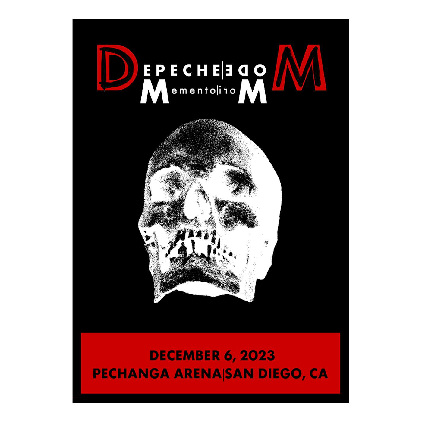 Depeche Mode Memento Mori Tour 2023 San Diego Screen Print Poster Limited Edition
