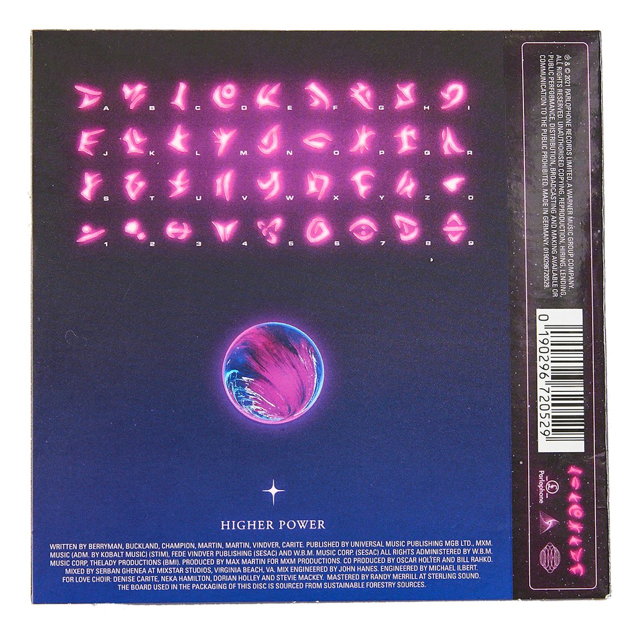 Coldplay HIGHER POWER CD SINGLE