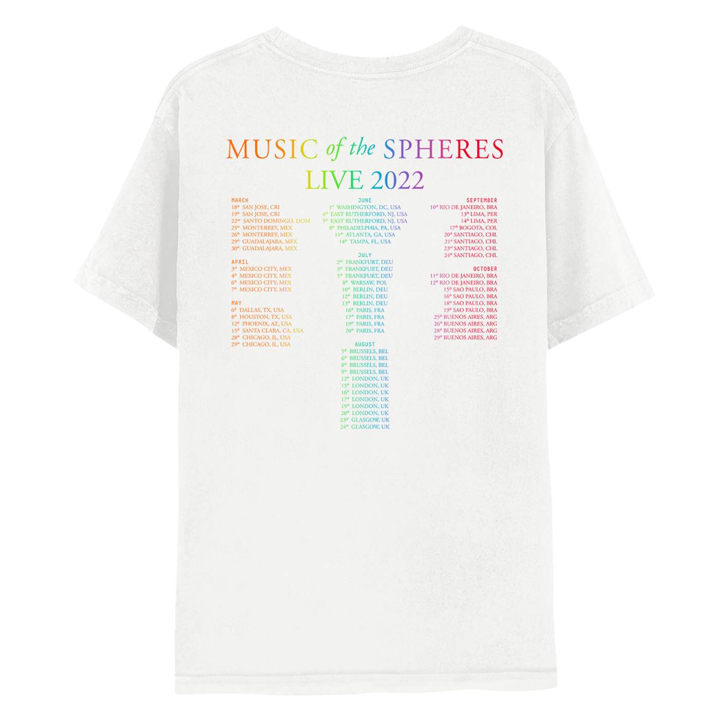San Diego Music of the Spheres Tour Tee - Limited Edition – Coldplay US