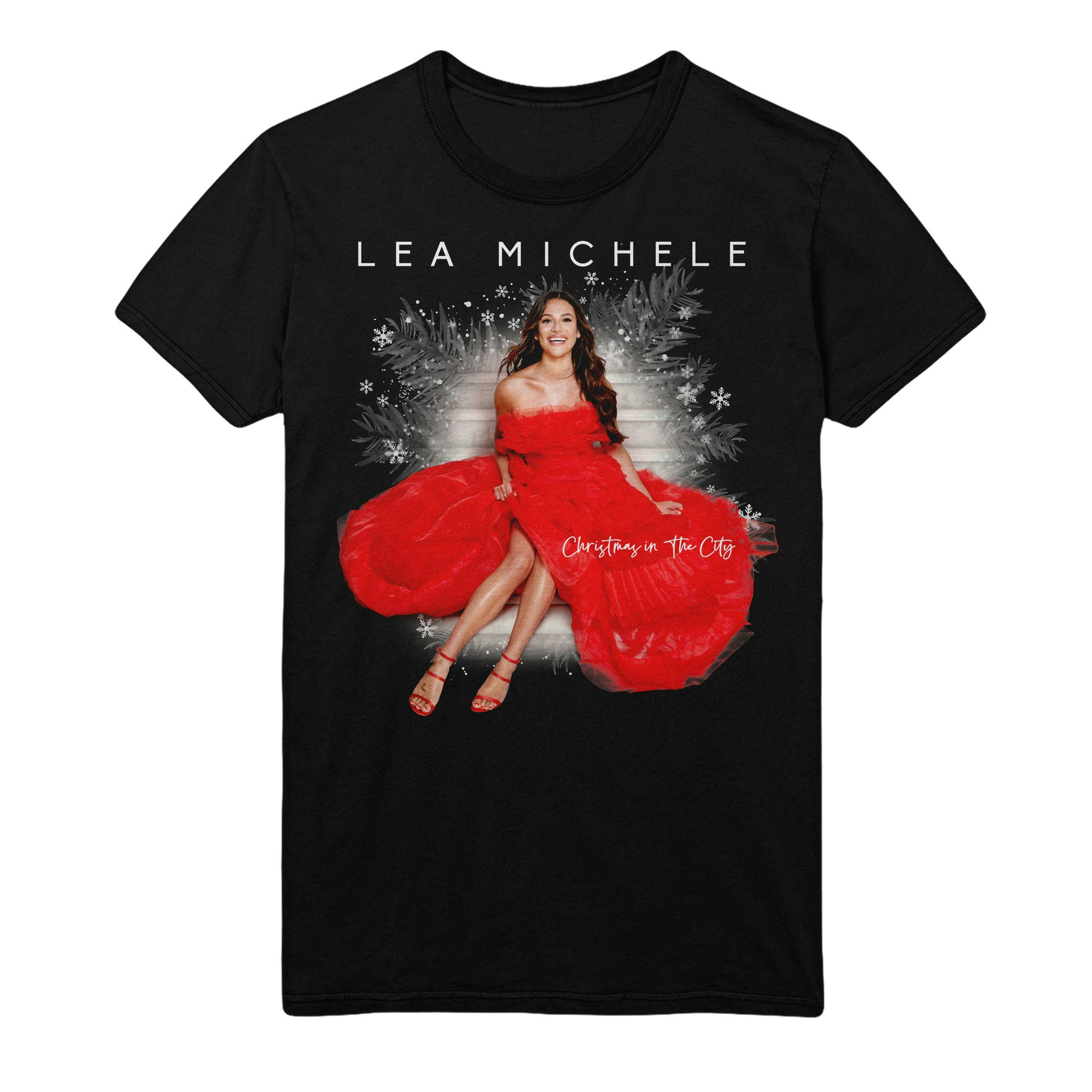 Lea Michele Red Dress Photo Tee