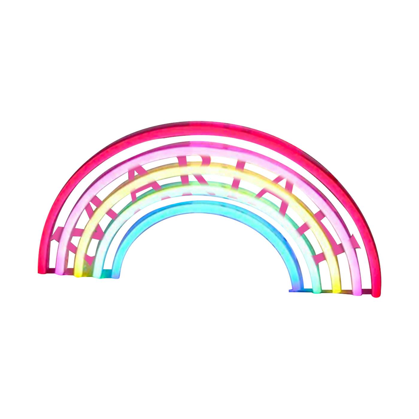 Mariah Carey Neon Rainbow Sign