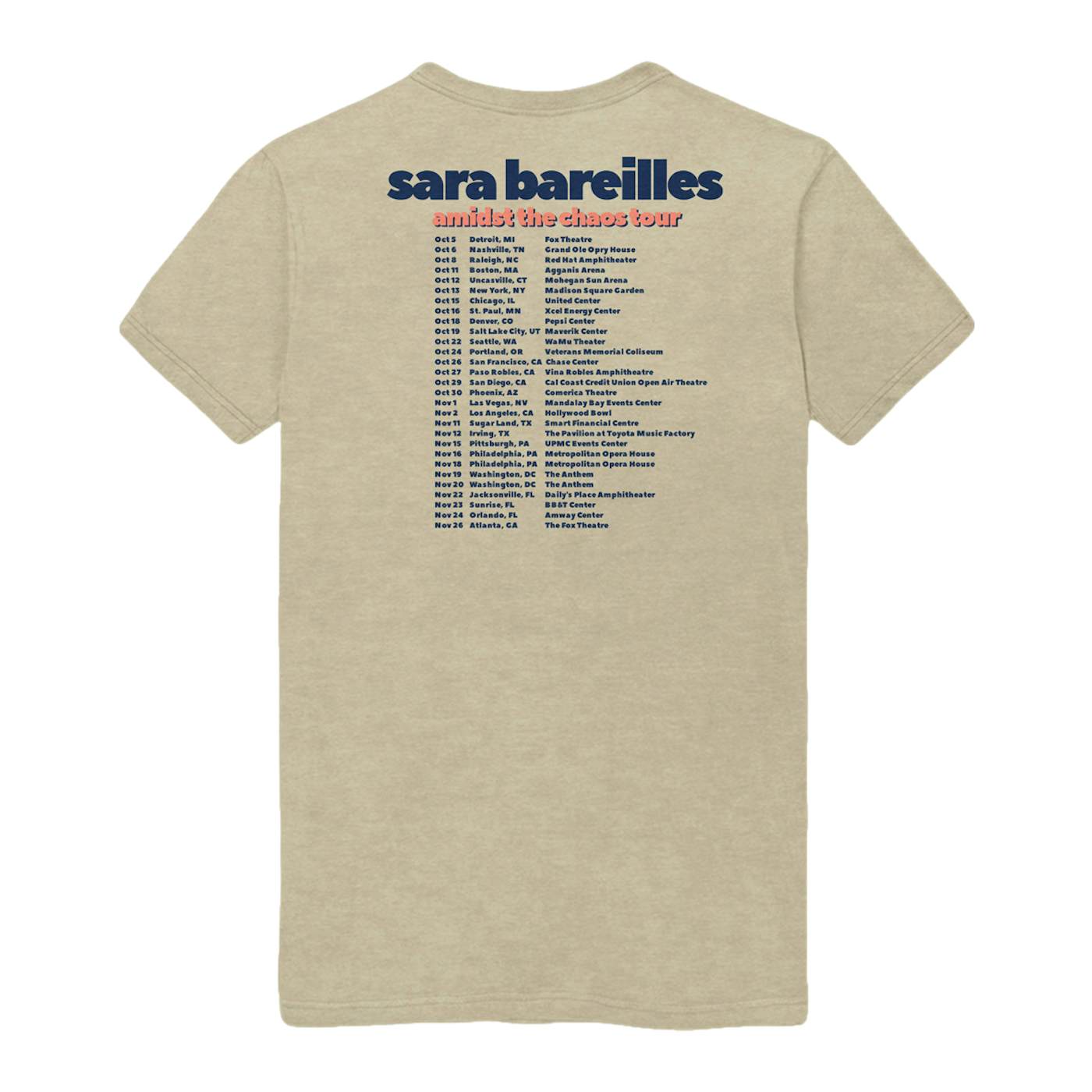 Sara Bareilles Amidst the Chaos Tour T-Shirt