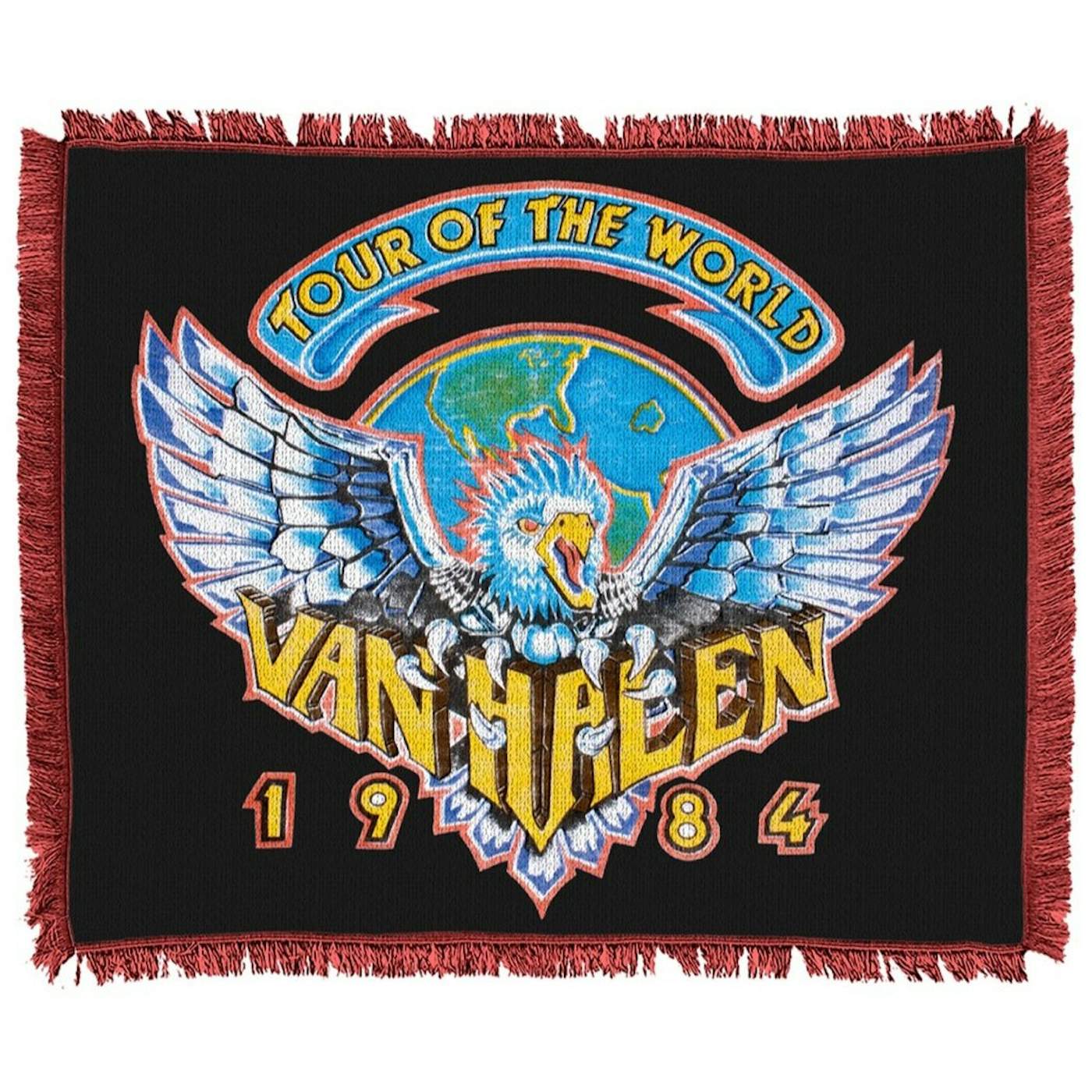 Van Halen 1984 Eagle Logo Woven Blanket