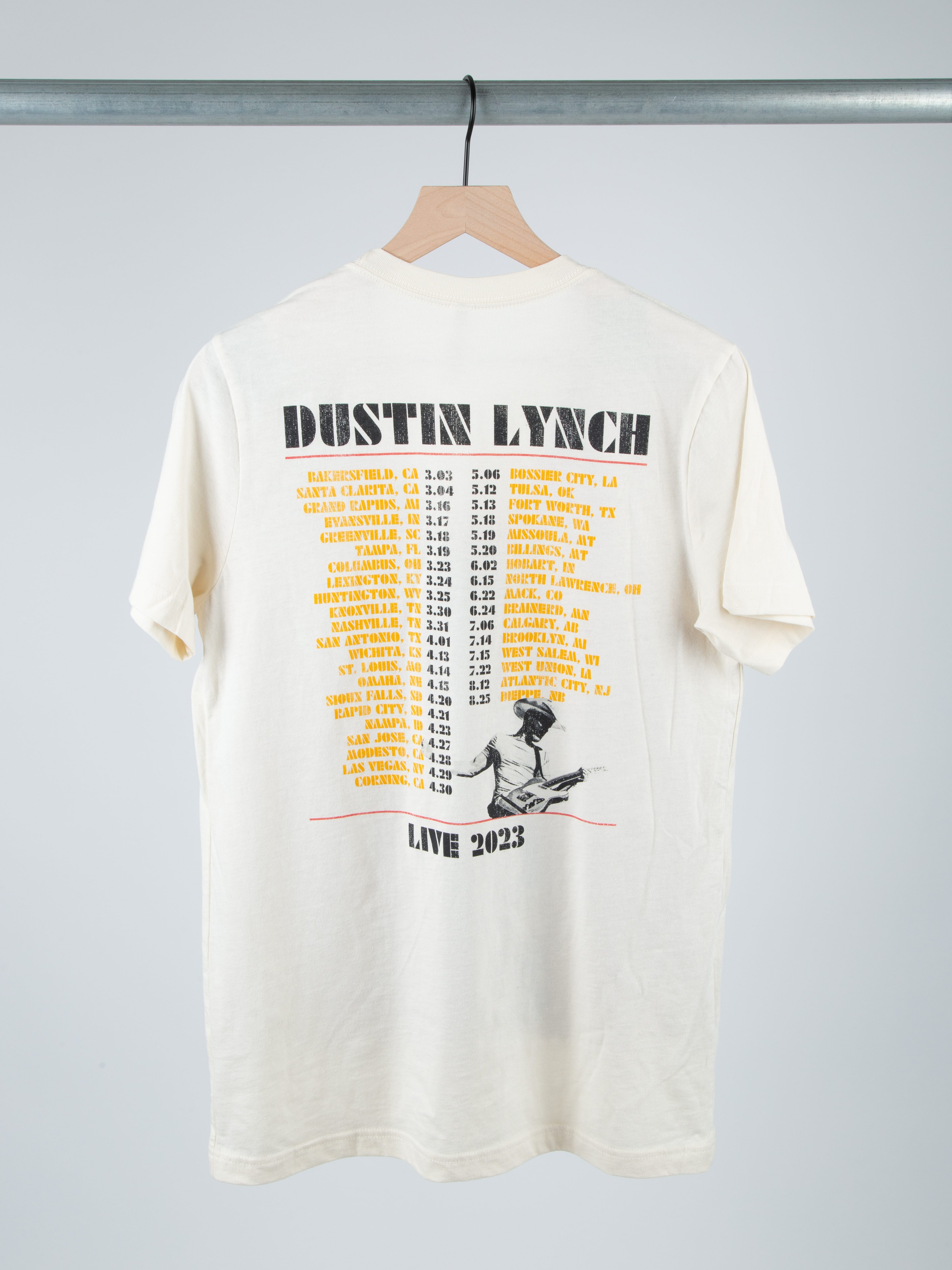 Dustin Lynch Live Tour Tee '23 Natural