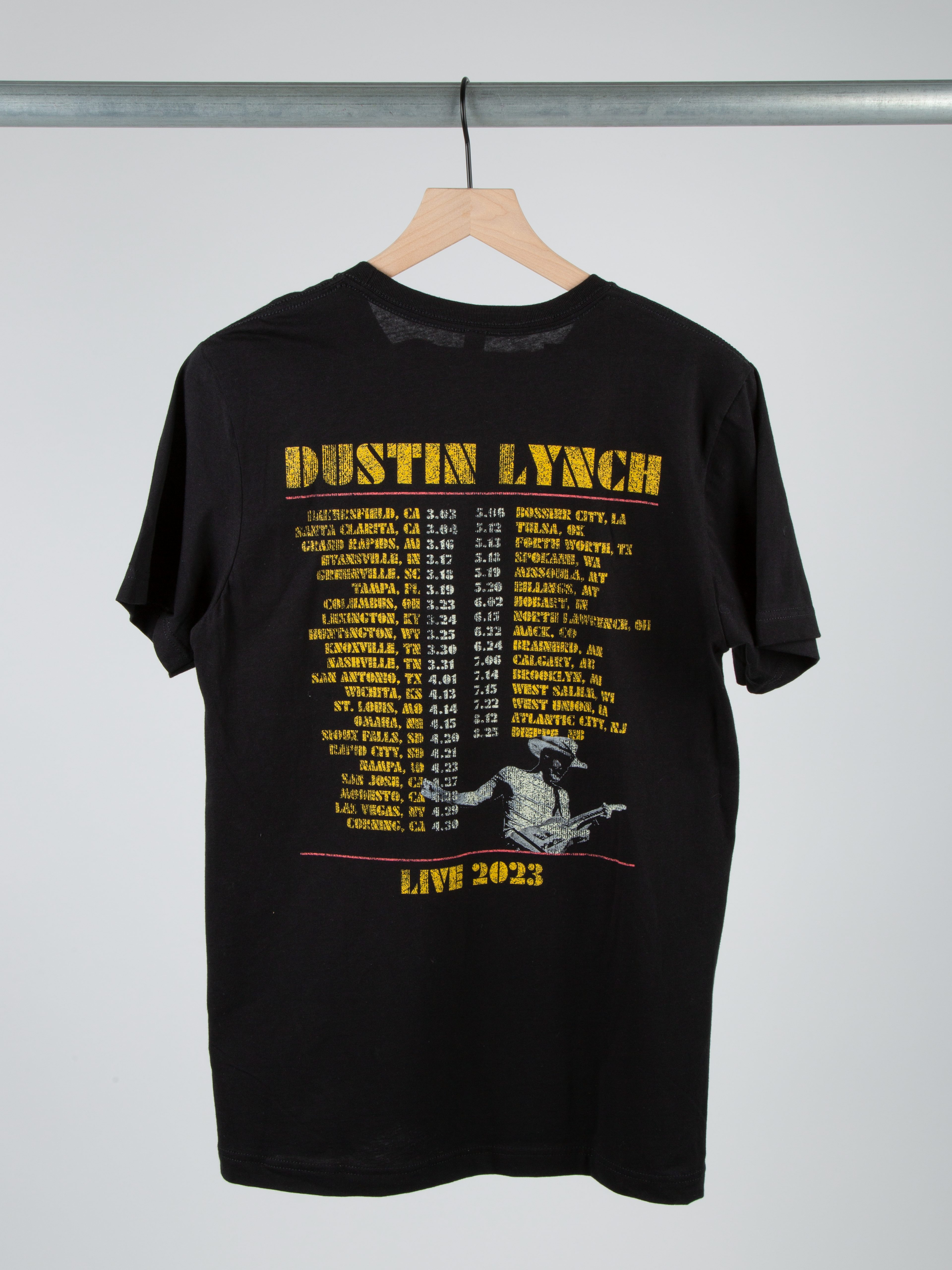 Dustin Lynch Live Tour Tee '23 Black