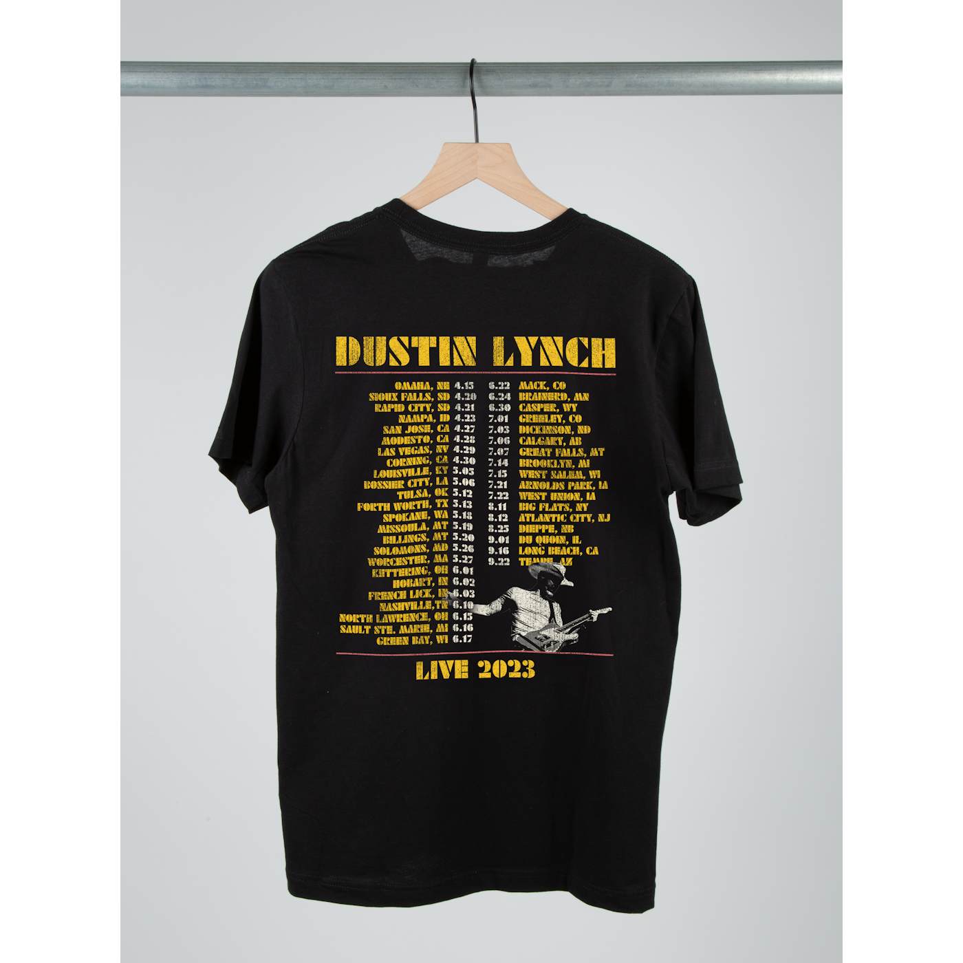 Dustin Lynch Live Tour Tee '23 - Black