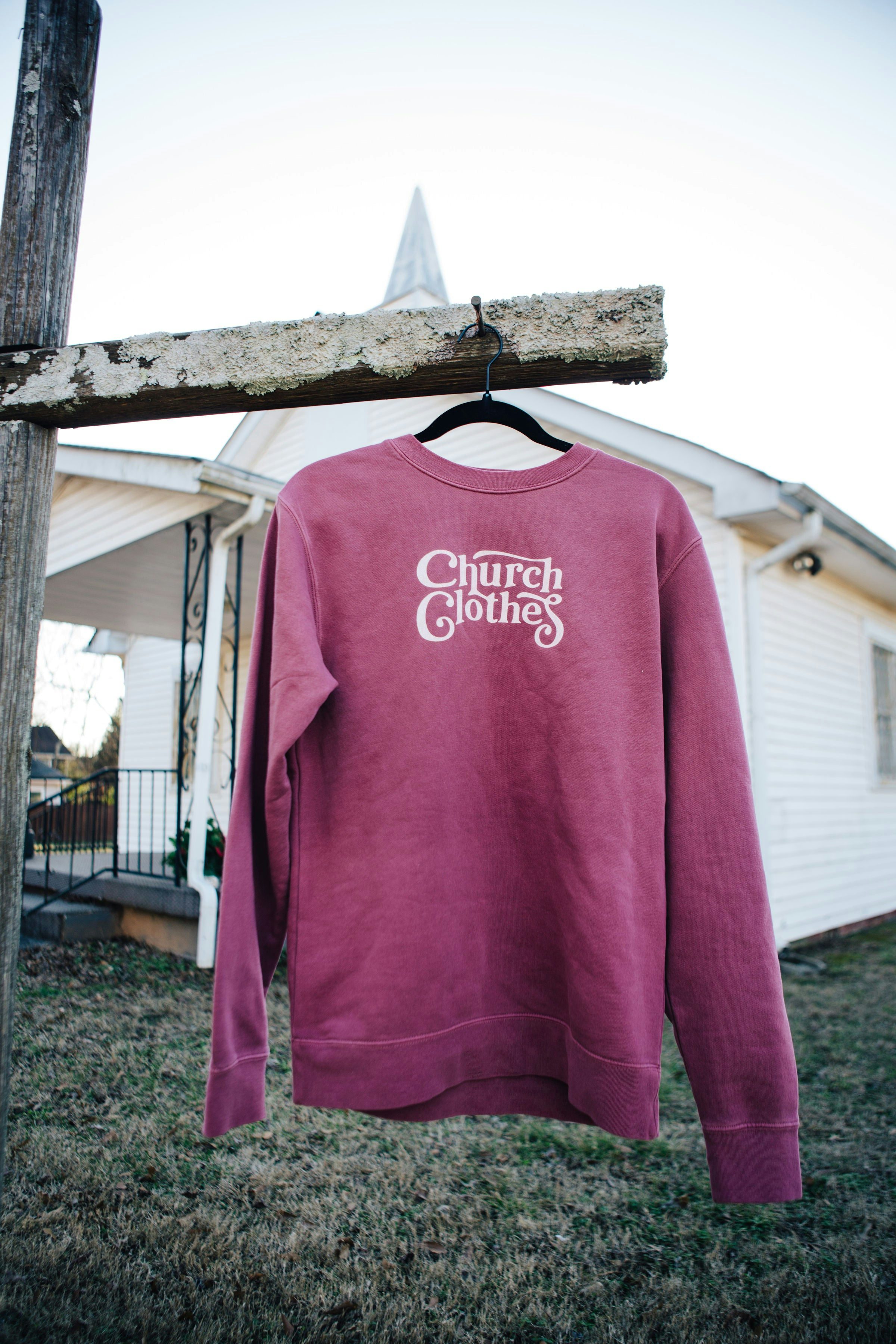 Lecrae Church Clothes 4 Ornamentation Crewneck - Berry