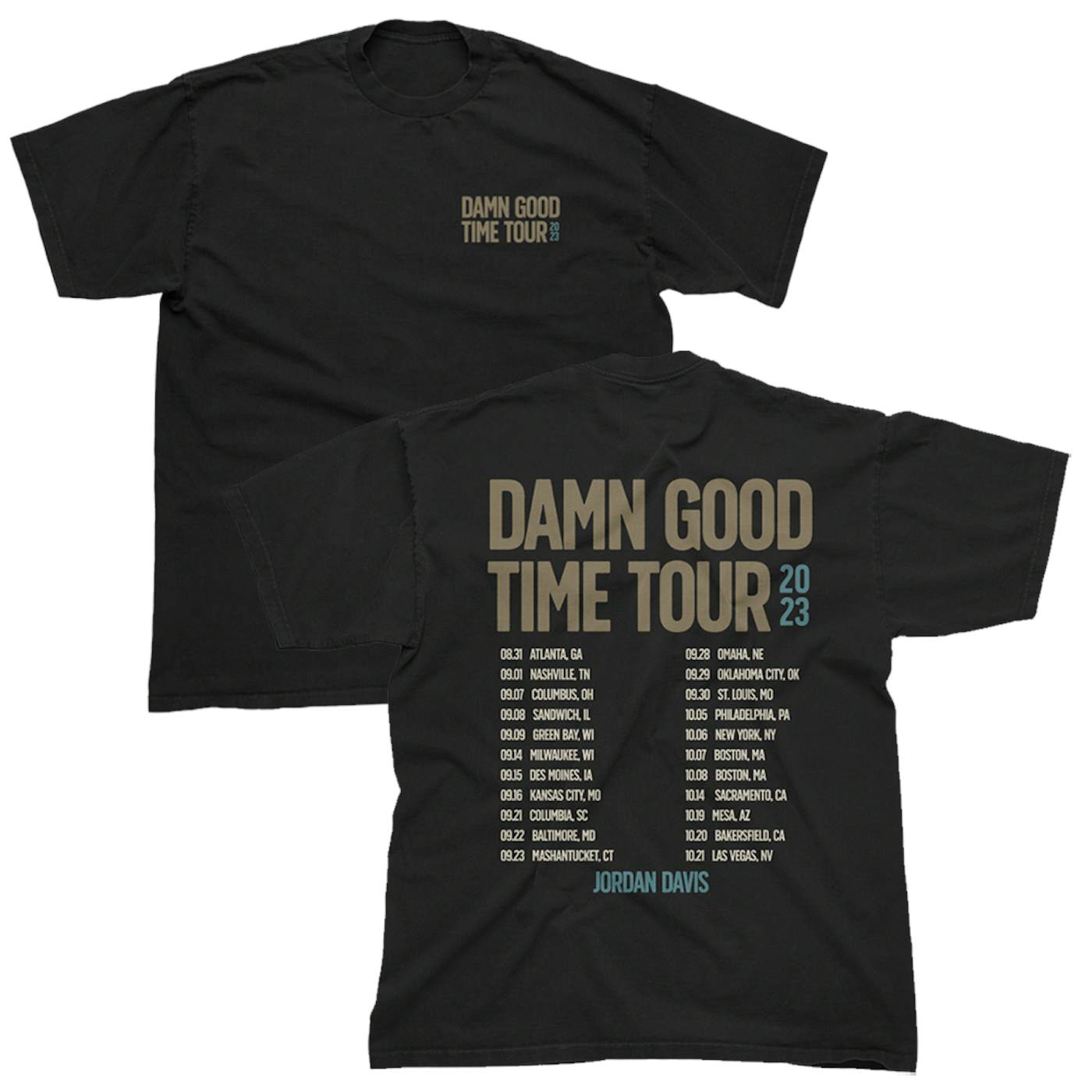 Jordan Davis Damn Good Time Tour Tee