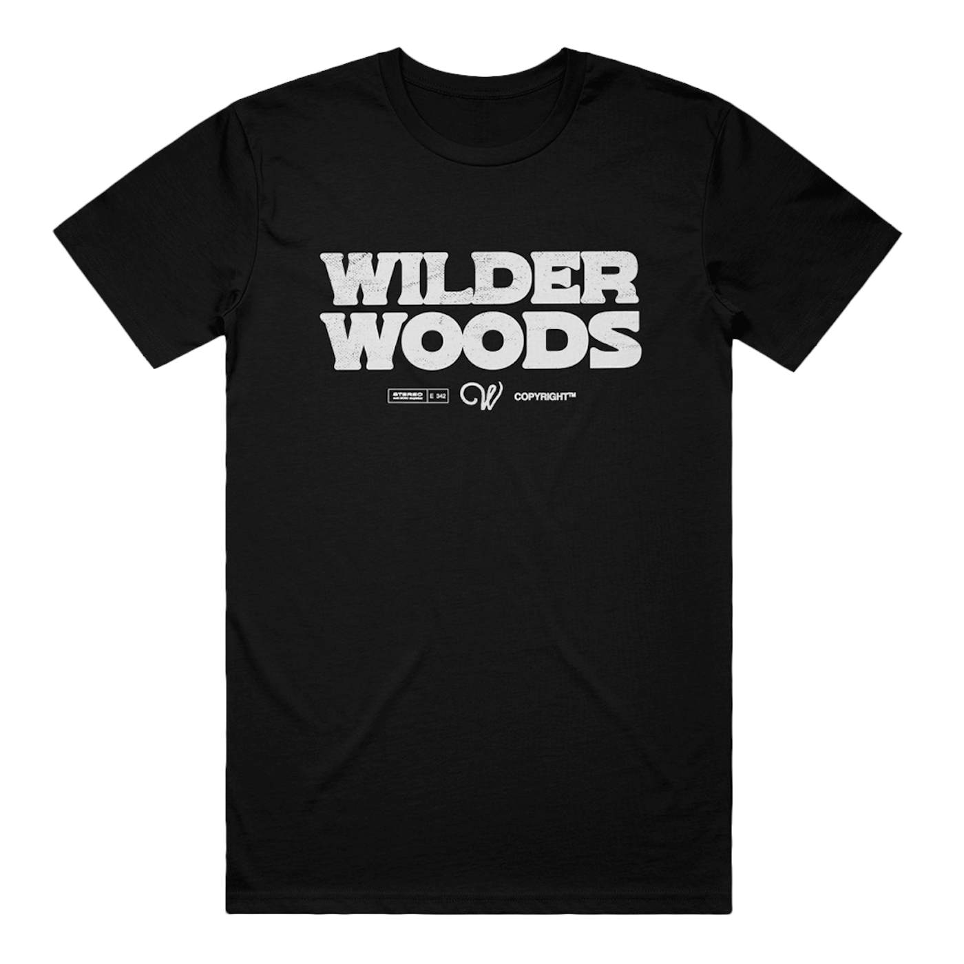 Wilder Woods Block Font Tee