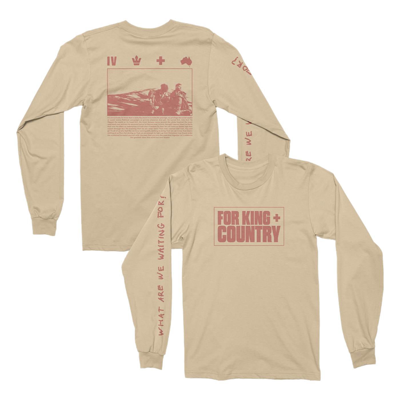 for KING & COUNTRY WAWWF? Tan Long Sleeve