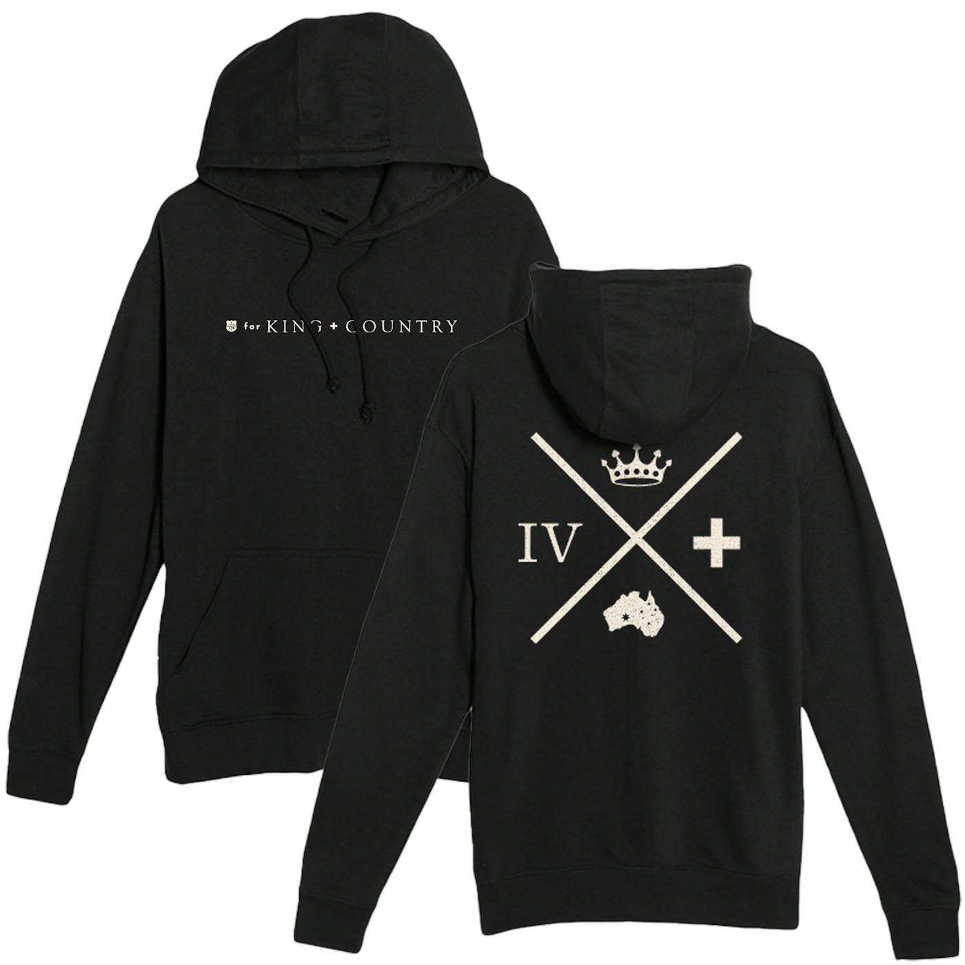 for KING & COUNTRY Logo Hoodie - Black