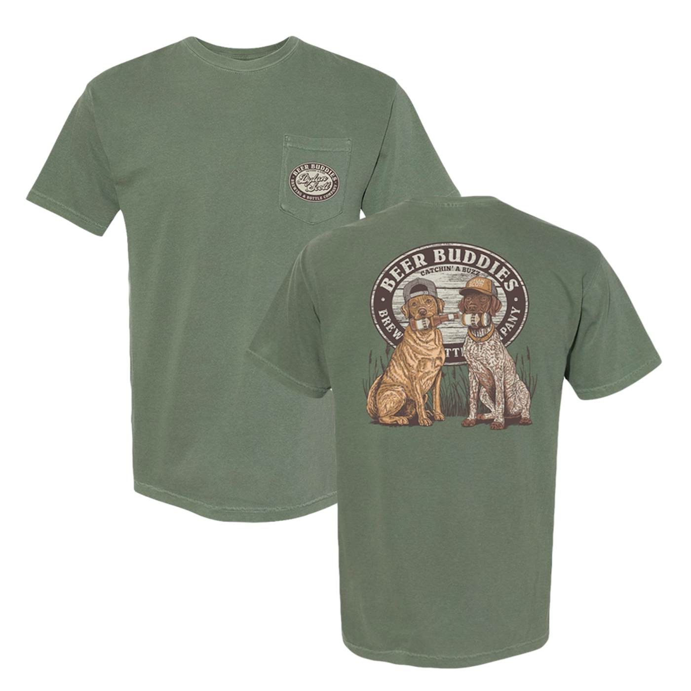 Dylan Scott Beer Buddies Pup Tee