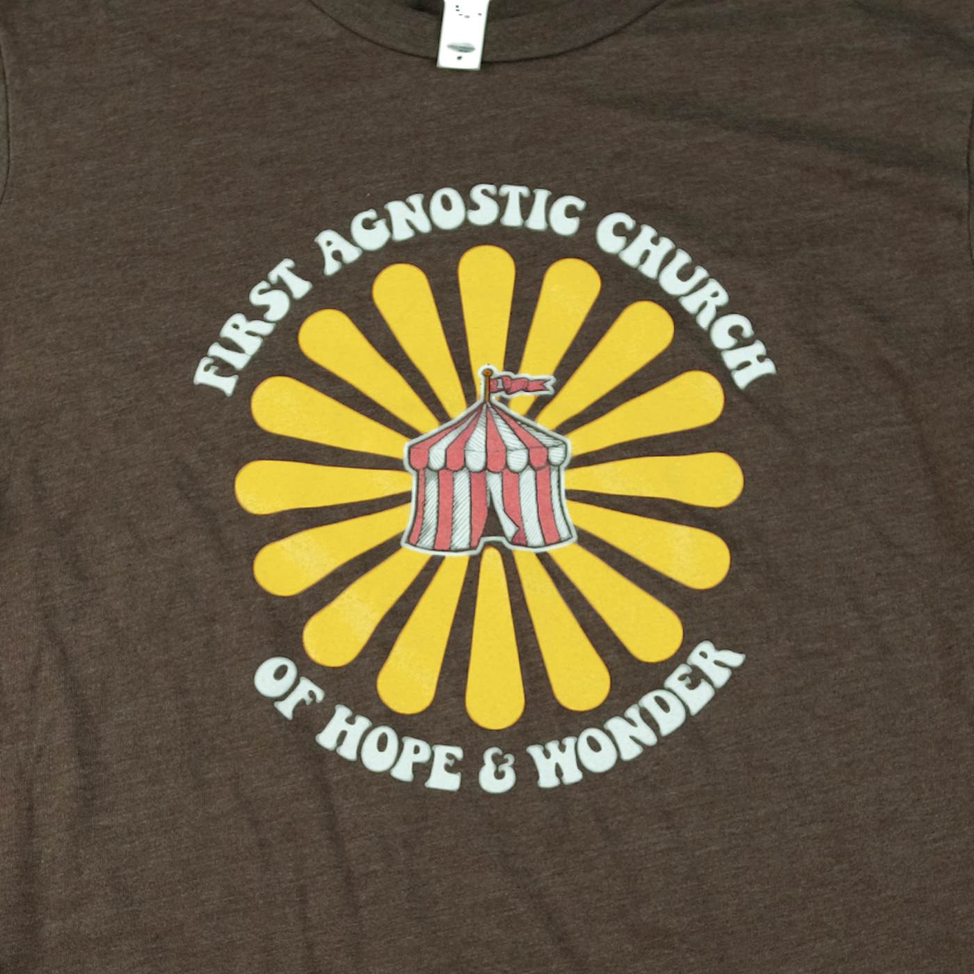 Todd Snider First Agnostic Church Long Sleeve Shirt - Brown