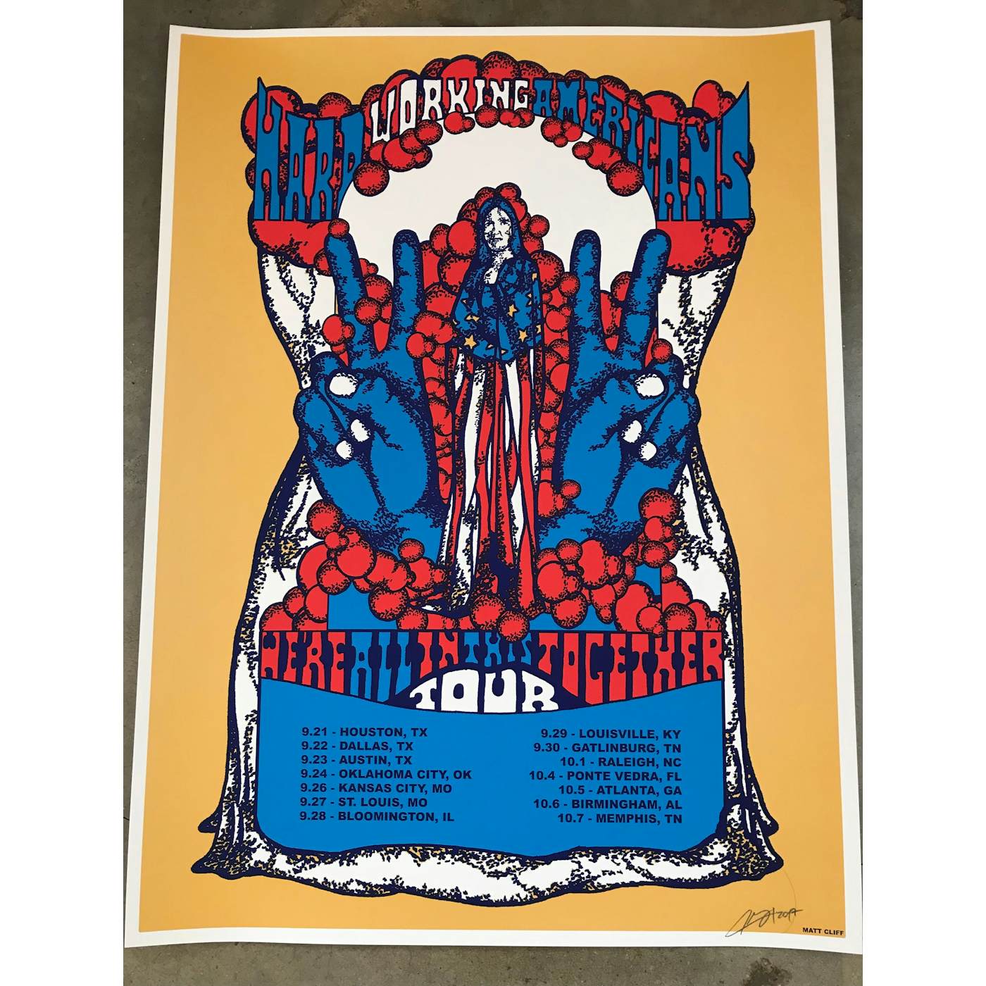 Hard Working Americans 2017 Tour Poster