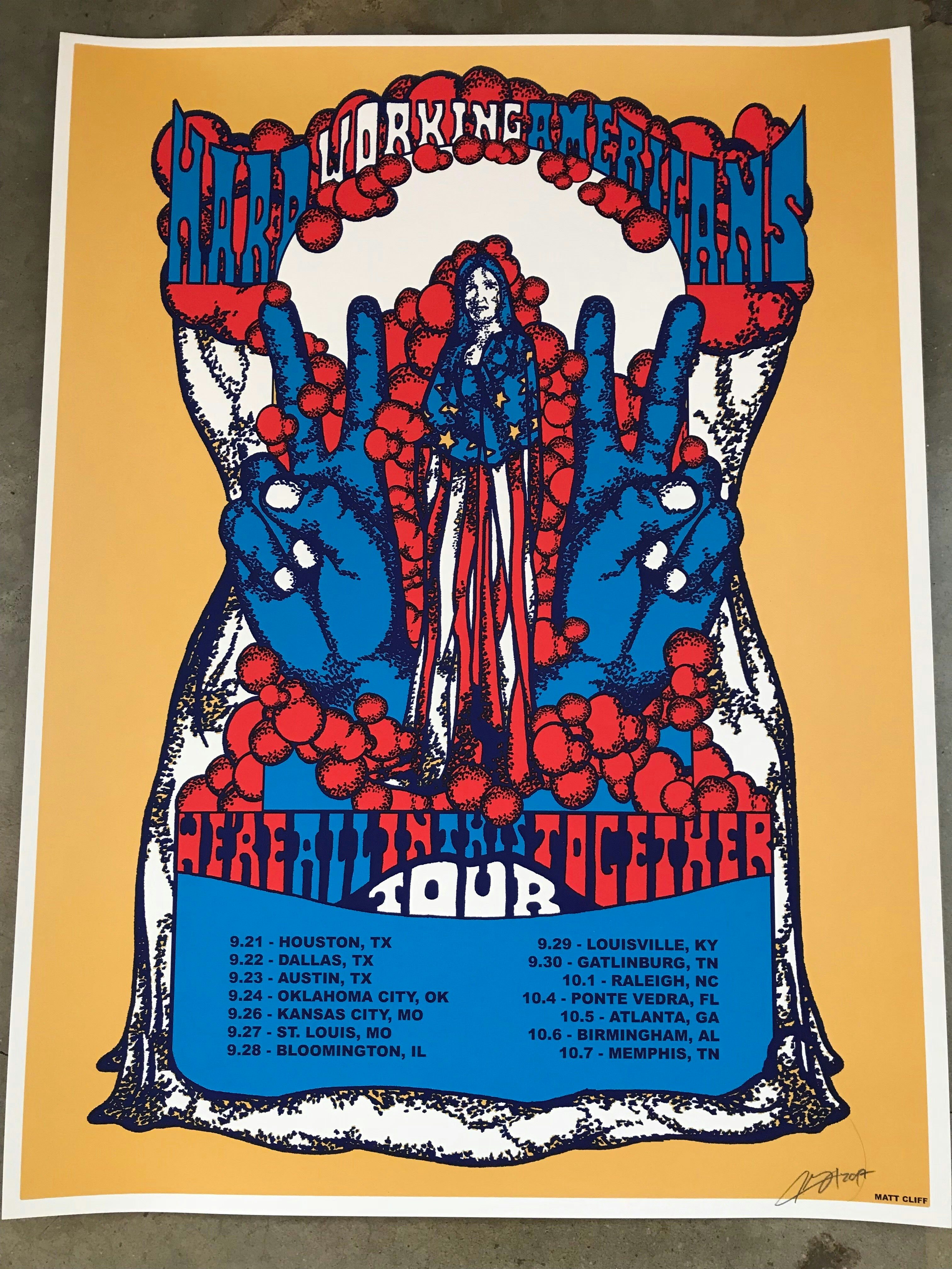 Hard Working Americans 2017 Tour Poster picture