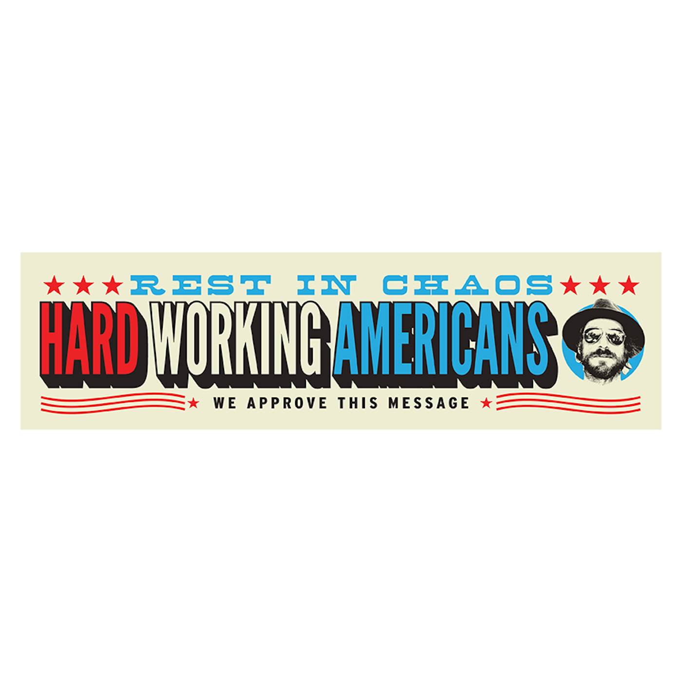 Hard Working Americans RIC Vinyl Bumper Sticker