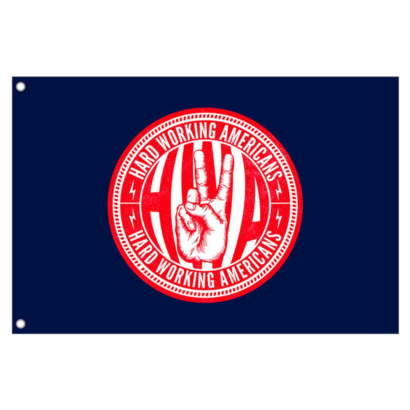 Hard Working Americans HWA Union Logo Flag