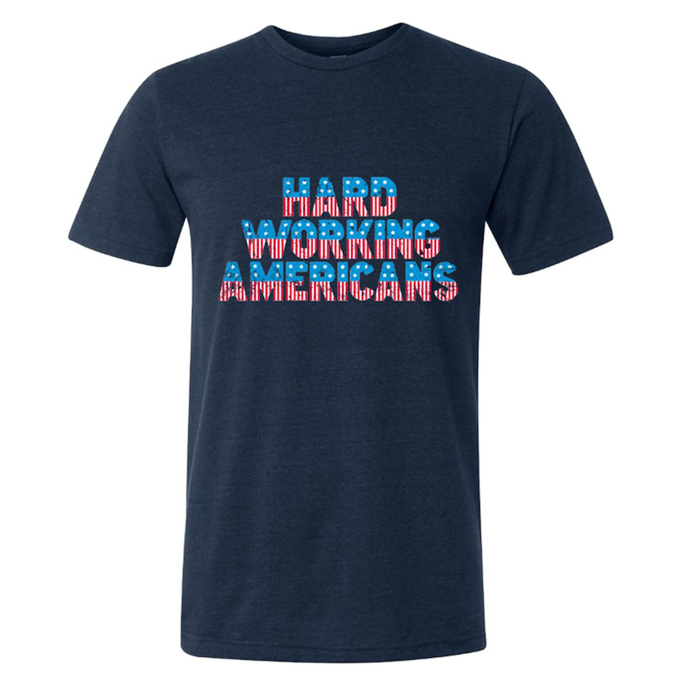 Hard Working Americans HWA Navy Flag T-shirt