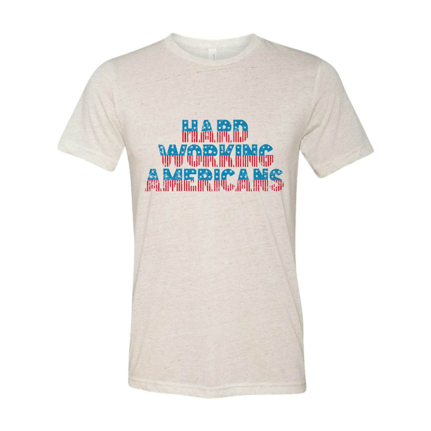 Hard Working Americans HWA Oatmeal Flag T-shirt