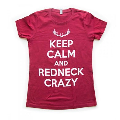 Tyler Farr Women's Keep Calm And Redneck Crazy T-Shirt