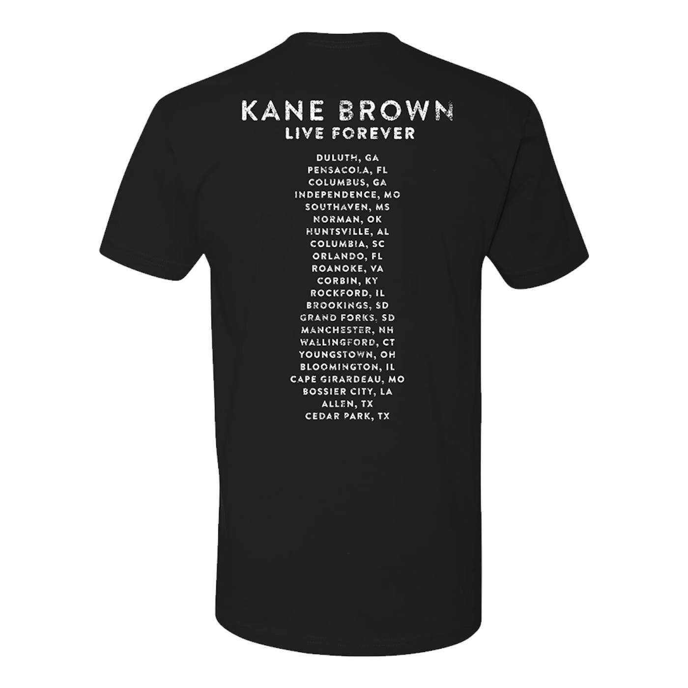 Kane Brown Live Forever Tour Tee