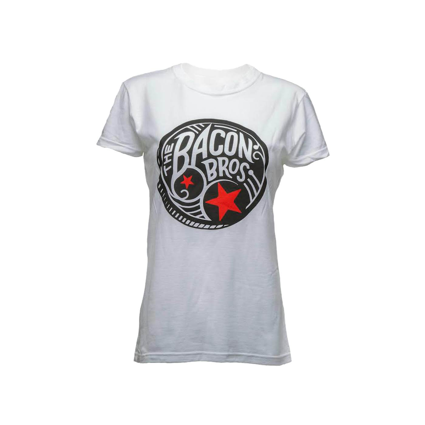 The Bacon Brothers White Drum Logo Tee (Women's)