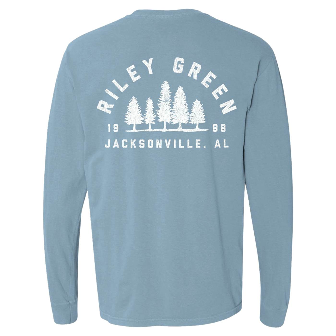 Riley Green RG Pine Tree Long Sleeve - Ice Blue