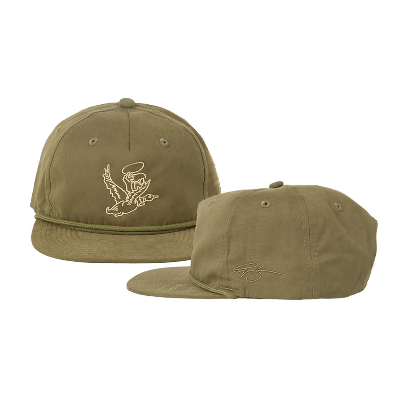 Riley Green Embroidered Duckman Hat - Green