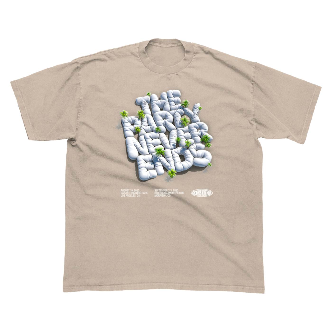 The Chainsmokers The Party Never Ends - Tan Tee