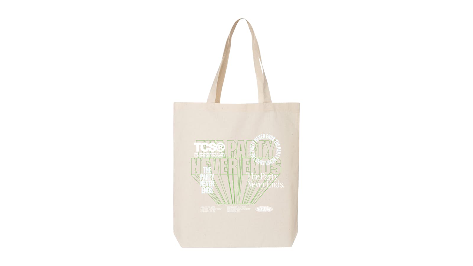 The Party Never Ends - Tote Bag – The Chainsmokers Store