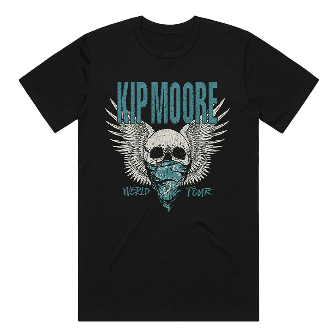 Kip Moore World Tour Skull Tee - Black