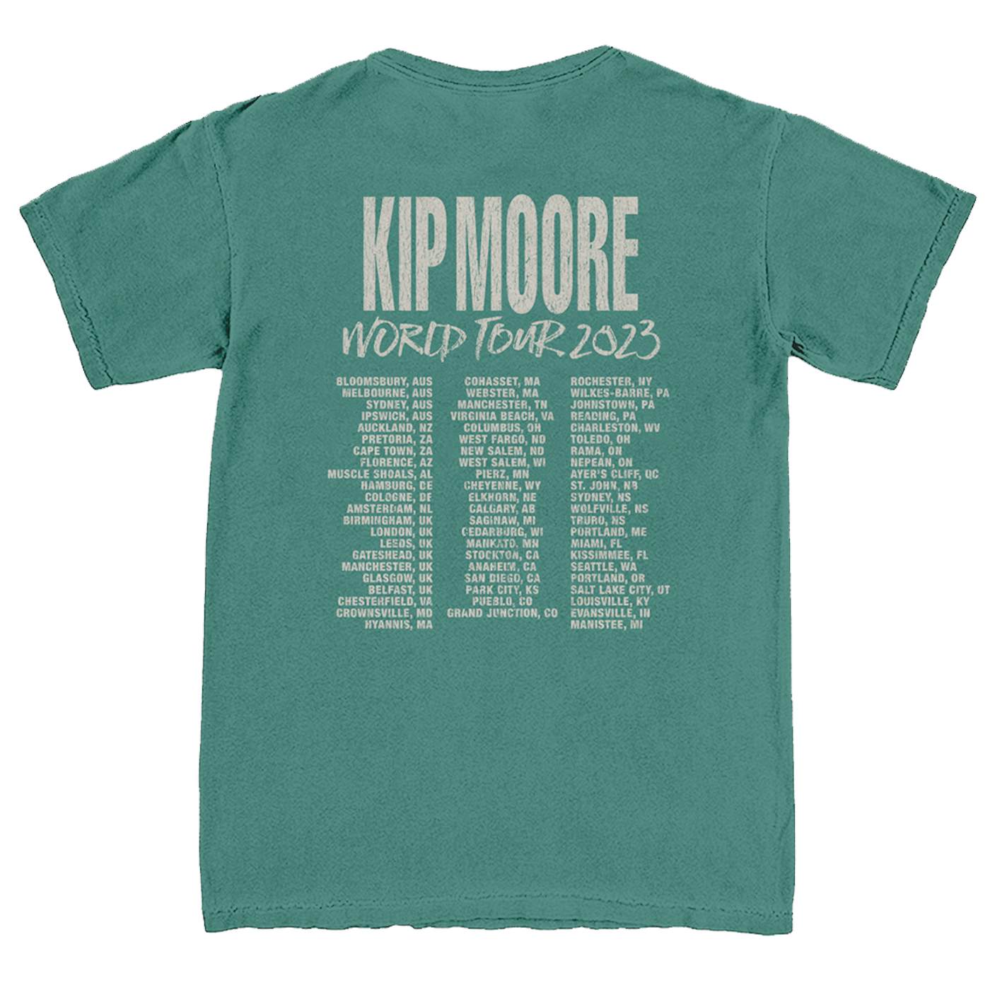 Kip Moore World Tour Skull Tee - Green