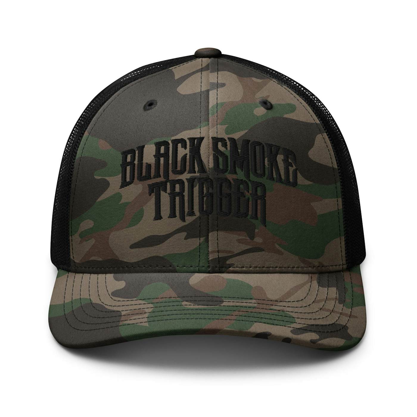 Black Smoke Trigger BST Camo Trucker Hat