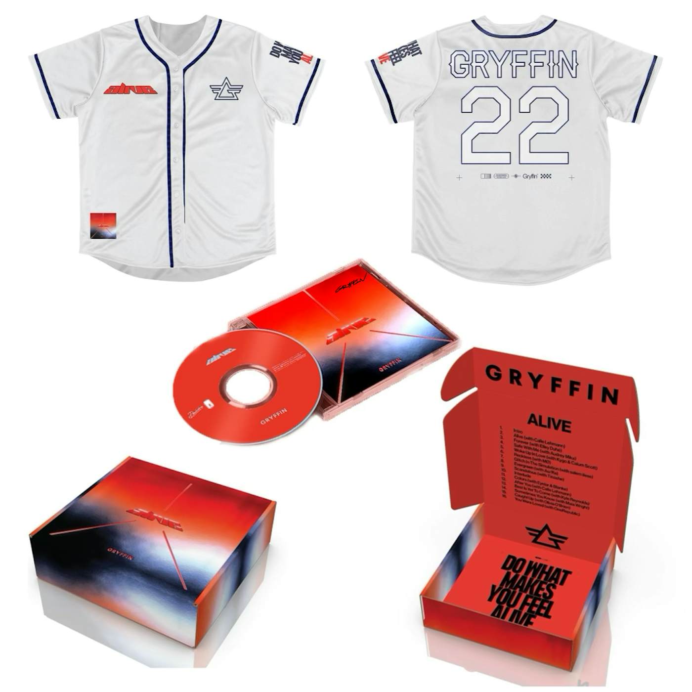 Alive Album Jersey + CD Box Set - Signed by Gryffin