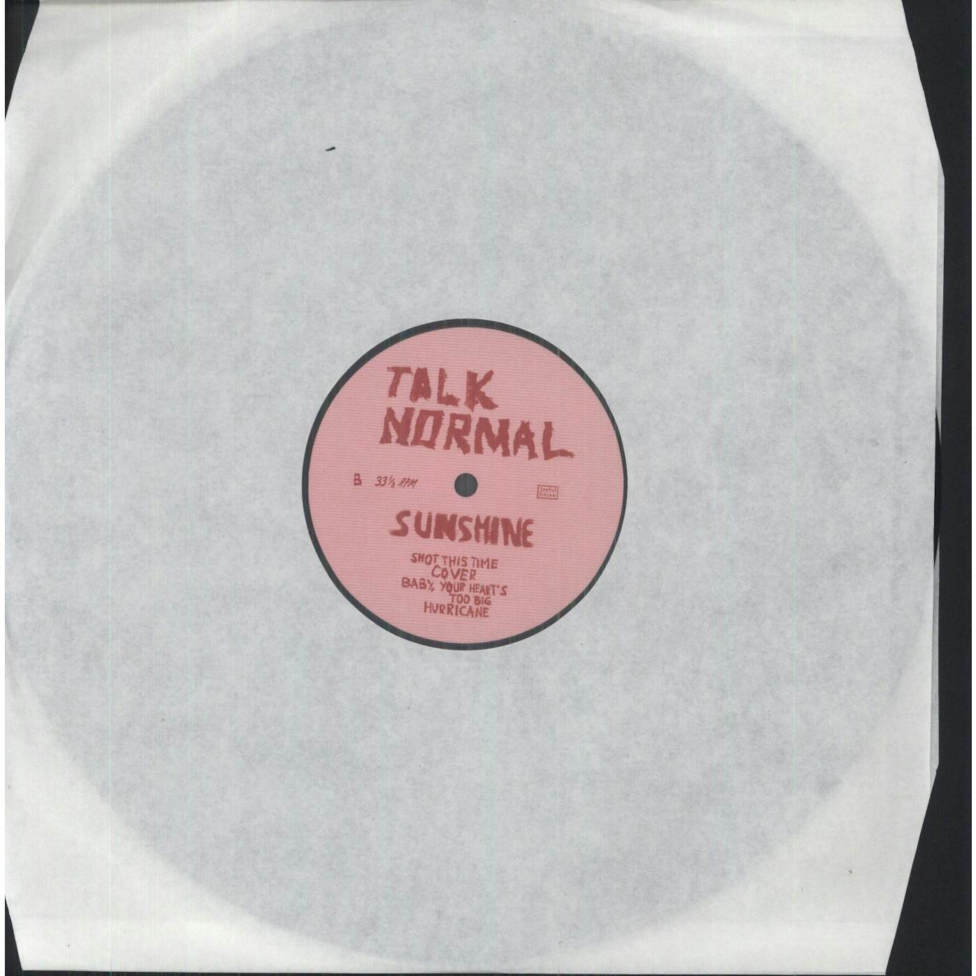 Talk Normal Sunshine Vinyl Record