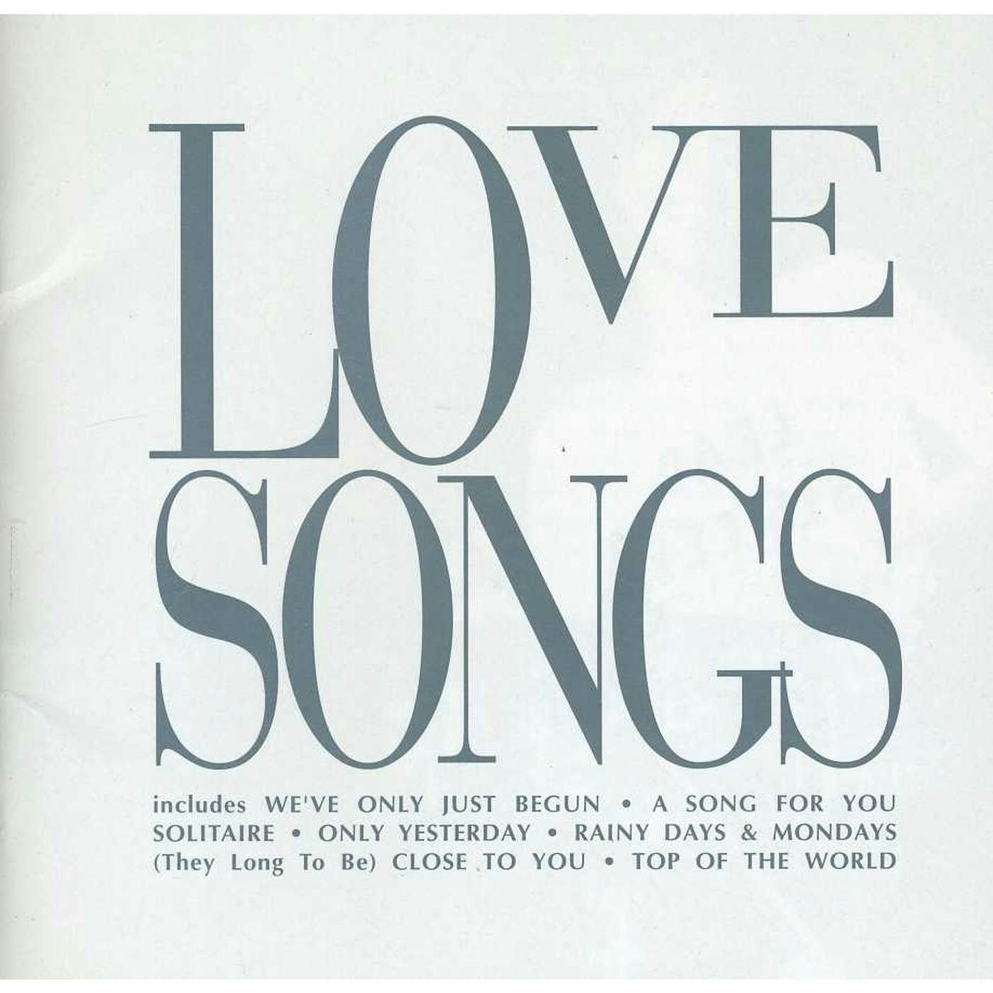 Carpenters LOVE SONGS CD