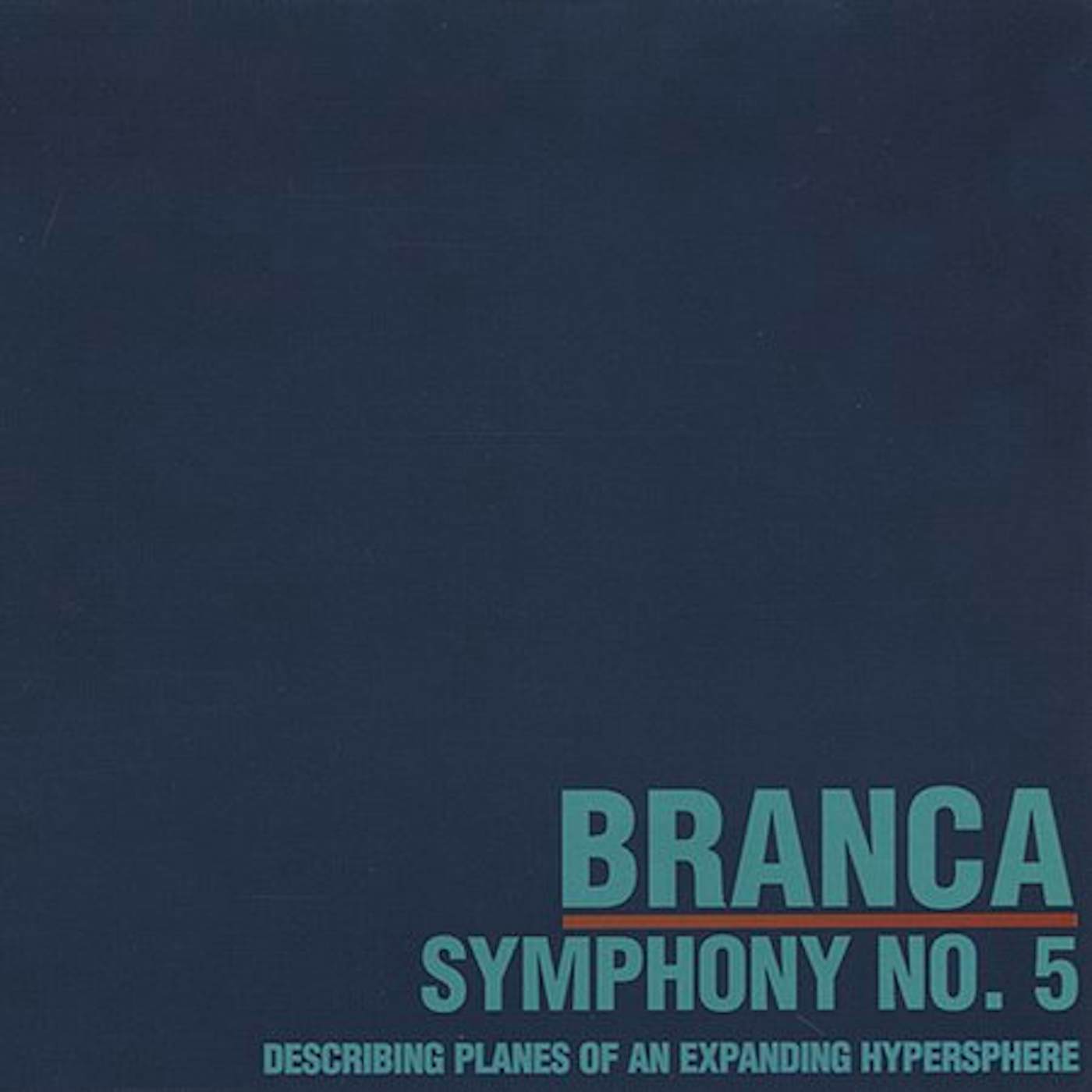 Glenn Branca SYMPHONY 5 CD