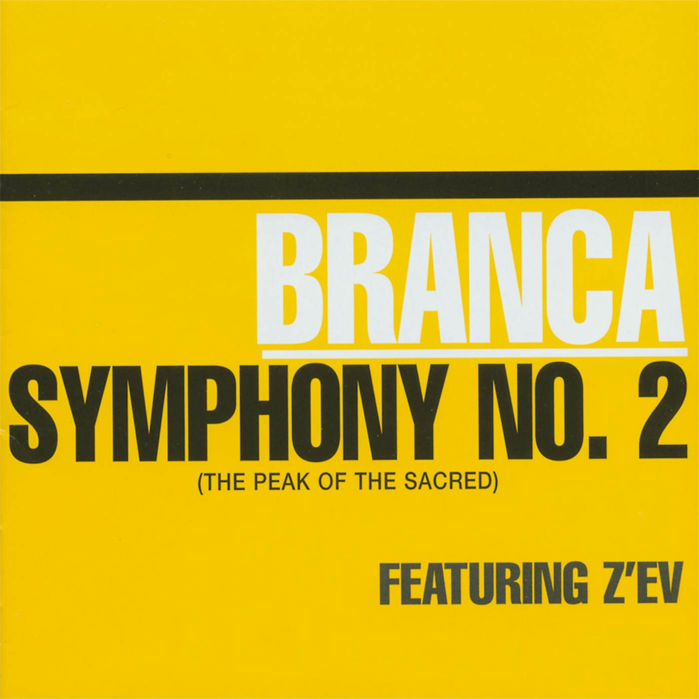 Glenn Branca SYMPHONY 2: PEAK OF THE SACRED CD