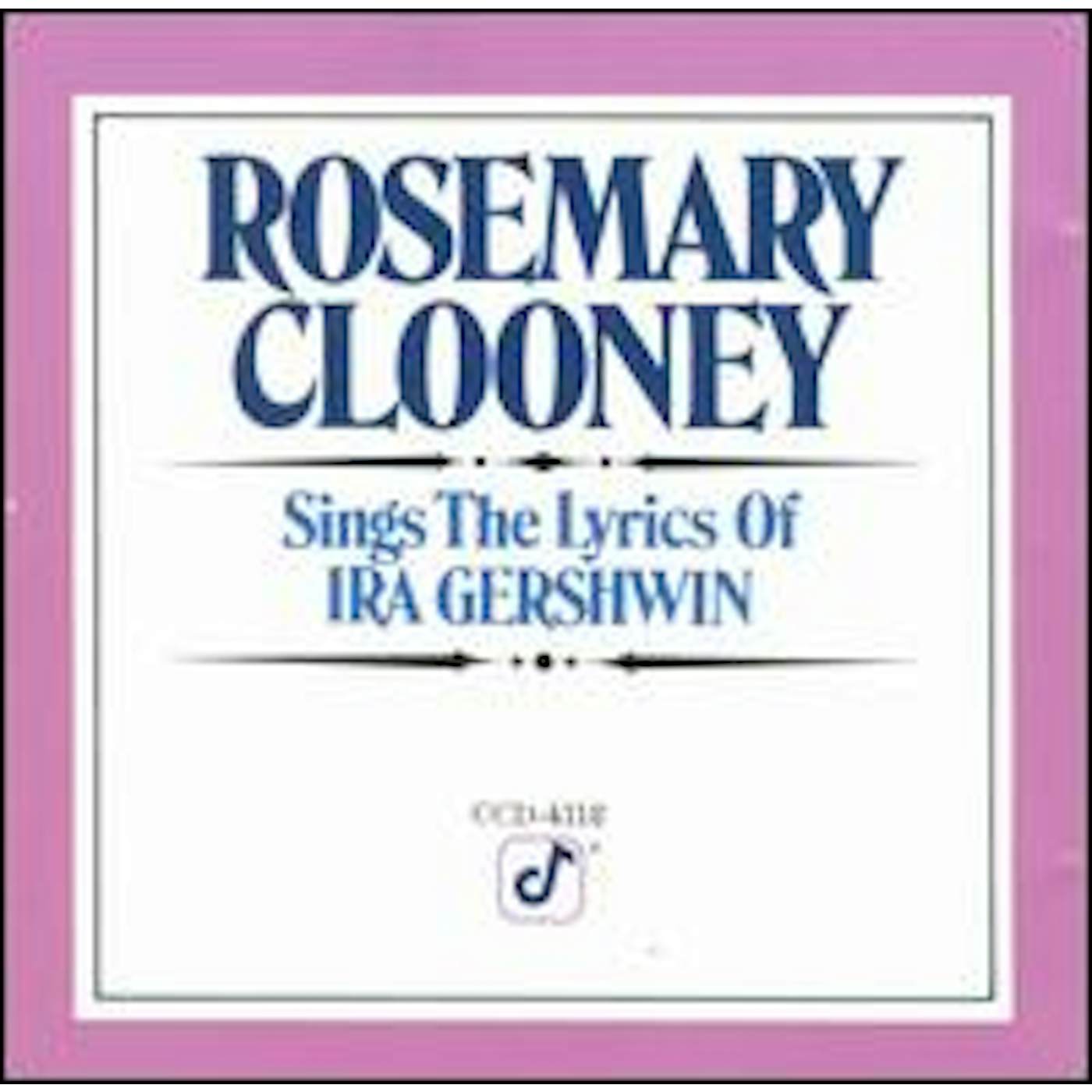 Rosemary Clooney SINGS IRA GERSHWIN CD