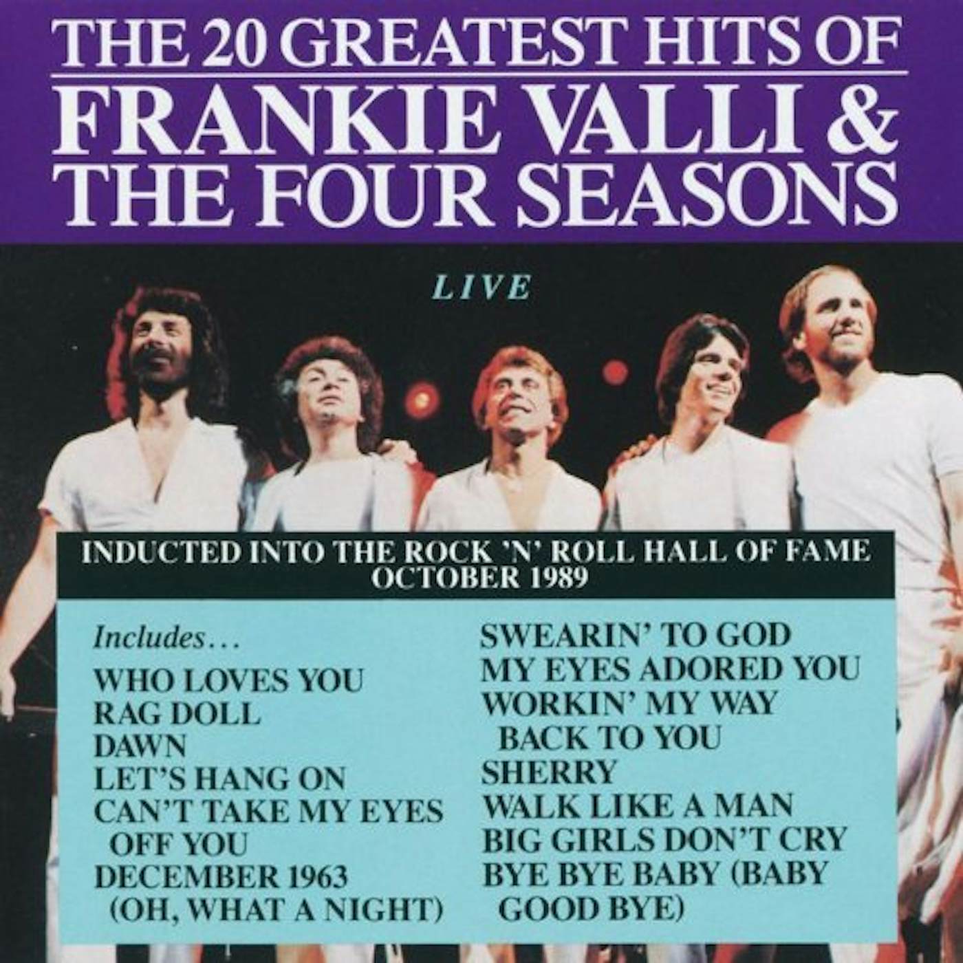 Four Seasons 20 GREATEST HITS LIVE CD